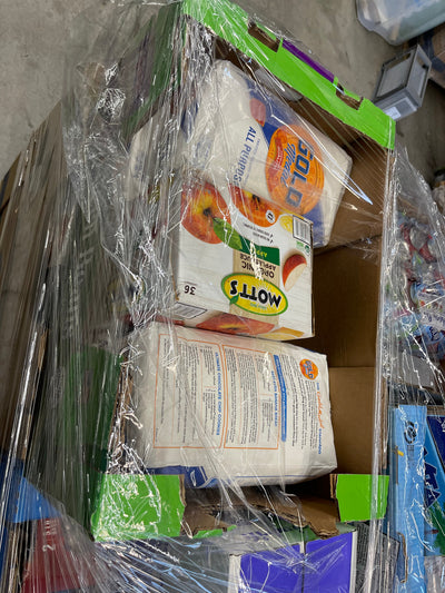 GROCERY AND BEVERAGE PALLET- number 8760     most - if not all items - have good expiration dates      $99 after automatic 20 percent discount at checkout
