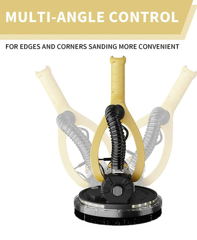 YATTICH Drywall Sander, Electric Motor Sander, 7 Variable Speed, 1000-1850RPM With LED Light, Extendable Handle, 12 Sanding Discs, with Automatic Dust Removal System and Carrying Bag, YT-917!  -Brand new in the box