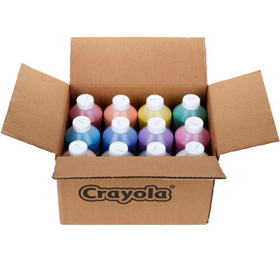 Crayola Washable Paint, 12 Count, Kids Non Toxic Paint Set, School Supplies, Assorted Colors, 16 Oz- NEW IN BOX!!!