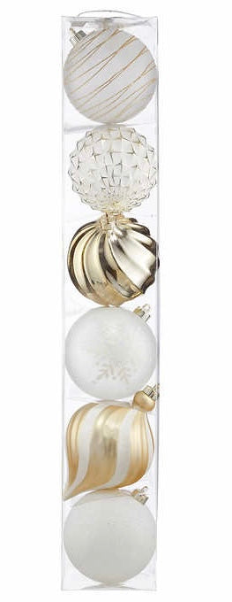 Shatter Resistant Ornaments, Set of 6**New**