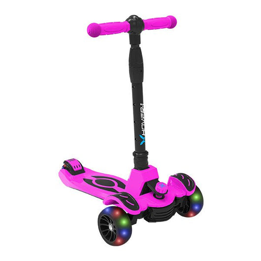 Hover-1 Kids Gear Vivid Folding Kick Scooter, Pink, LED Lights, Safe For Kids, 3 Wheels**New in Box**