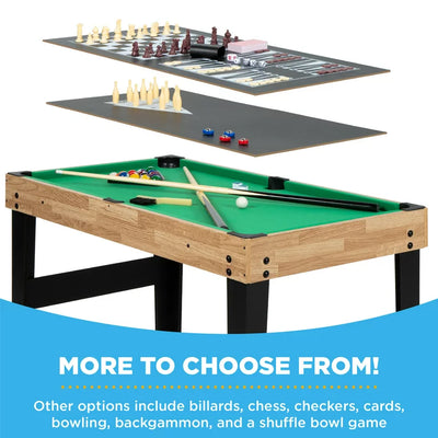 Best Choice Products 2x4ft 10-in-1 Combo Game Table Set w/ Hockey, Foosball, Pool, Shuffleboard, Ping Pong, Chess, Cards**New in box**