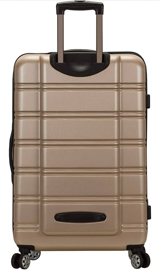 Rockland Melbourne Hardside Expandable Spinner Wheel Luggage, Champagne, 3-Piece Set (20/24/28)- NEW OUT OF BOX!!!