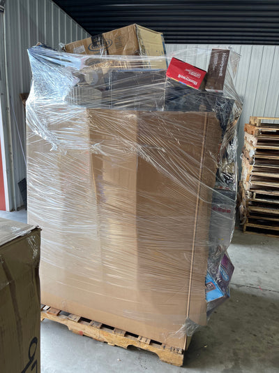 Jumbo huge liquidation pallet- over 7 ft tall ! Pallet number 8761