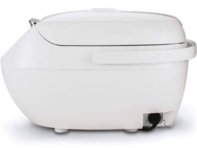 TIGER JBV-A10U 5.5-Cup (Uncooked) Micom Rice Cooker with Food Steamer Basket, White**New in box**