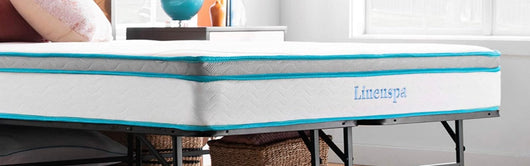 LINENSPA 8 Inch Memory Foam and Innerspring Hybrid Mattress, Full, Medium Firm!! BRAND NEW IN BOX!!
