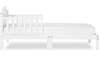 Dream On Me Sydney Toddler Bed in White, Greenguard Gold Certified, JPMA Certified, Low To Floor Design, Non-Toxic Finish, Safety Rails, Made Of Pinewood!! NEW IN BOX(MINOR SCRATCH FROM SHIPPING)!!