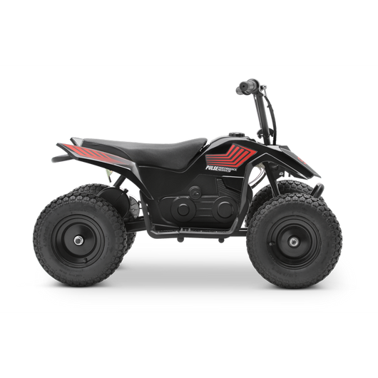 Pulse Performance Products, ATV Electric Quad, Ages 8+, 12V battery, 10 MPH, Puncture Proof Tires, hand Brake, 40 Min. Ride Time- new and assembled