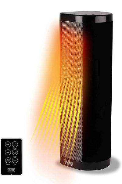 BLACK+DECKER Ceramic Space Heater with Adjustable Thermostat, Tower Heater for Vertical or Horizontal Use, Portable Heater & Tower Fan with 3 Settings, Oscillating Electric Heater- NEW IN BOX!!!