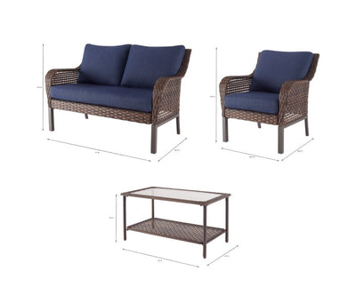 Mainstays Tuscany Ridge 4-Piece Conversation Set, Tan!

-Brand new and assembled