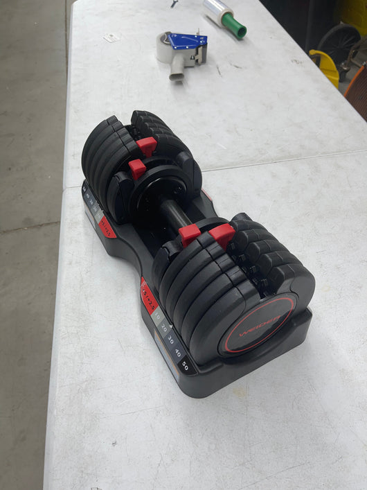 Weider adjustable 50 pound dumbbell- brand new - single dumbbell