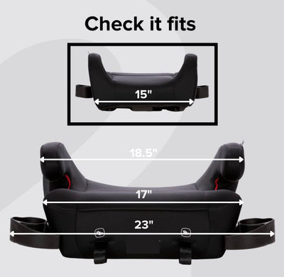 Diono Solana 2 XL, Dual Latch Connectors, Lightweight Backless Belt-Positioning Booster Car Seat, 8 Years 1 Booster Seat, Black**New in box**