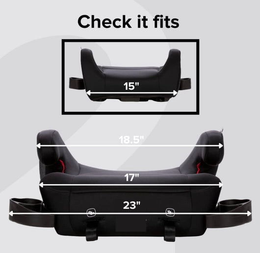 Diono Solana 2 XL, Dual Latch Connectors, Lightweight Backless Belt-Positioning Booster Car Seat, 8 Years 1 Booster Seat, Black**New in box**