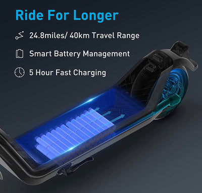 NIU Electric Scooter for Adults - 350W Power(Sport Ver. 300W), 31 Miles Long Range(S Ver. 25), Max Speed 20MPH(S Ver. 17.4MPH), Wider Deck, 9.5'' Tubeless Fat Tires, Portable & Folding, UL Certified- new - assembled