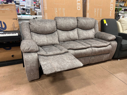 Lexicon Warrenton Faux Suede Manual Double Reclining Sofa, 87.5" W, Brown!  -Brand new out of the box