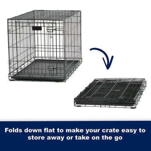 MidWest Homes For Pets Life Stages Folding Double Door Metal Dog Crate**New in box**