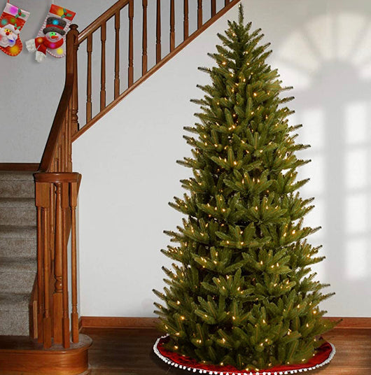 National Tree Company 'Feel Real' Pre-lit Artificial Christmas Tree | Includes Pre-strung White Lights and Stand | Frasier Slim - 7.5 ft- NEW IN BOX!!!!