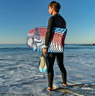 Bloo Tide 40in Bodyboard Blue Sonar Americana graphic top with basic leash, for kids and adults- NEW OUT OF BOX!!!