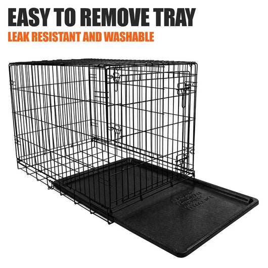 Vibrant Life, Double-Door Folding Dog Crate with Divider, XX-Large, 48"**New in Box**