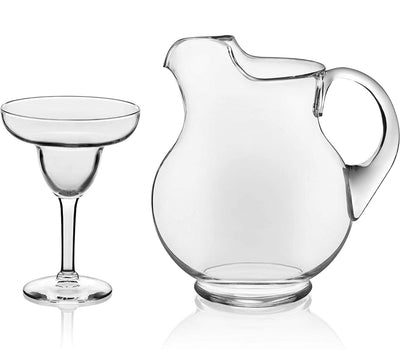 Libbey Cancun Entertaining Set with 6 Margarita Glasses and Pitcher- NEW IN BOX!!!!