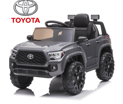 uhomepro Gray 12 V Toyota Tacoma Powered Ride On Car with Remote Control, LED Lights & MP3 Player- NEW IN BOX!!!