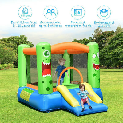 Costway Kids Playing Inflatable Bounce House Jumping Castle Game Fun Slider 480W Blower!  -Brand new in the box