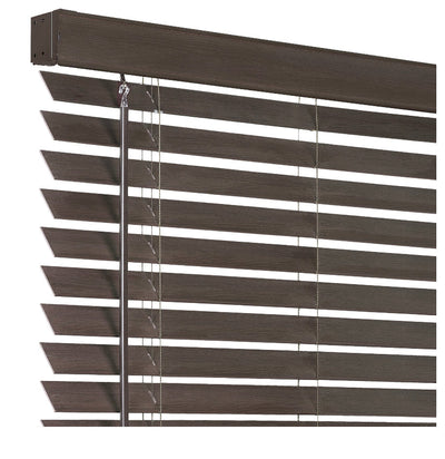The Achim Cordless GII Madera Falsa Indoor Cordless Mahogany Vinyl Room Darkening Window Faux Wood Blind- NEW IN BOX!!!
