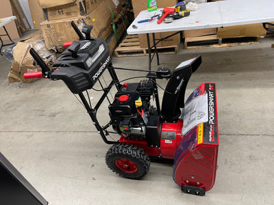 PowerSmart 24 in. Two Stage Electric Start Gas Snow Blower with Brigg Stratton Engine PSSAM24BS!  Brand new  Fully assembled-