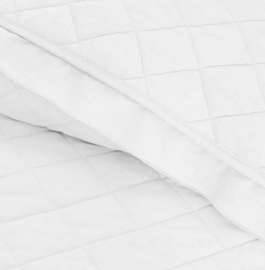 Gap Home Washed Frayed Edge Organic Cotton Quilt, Full/Queen, White- NEW!!!