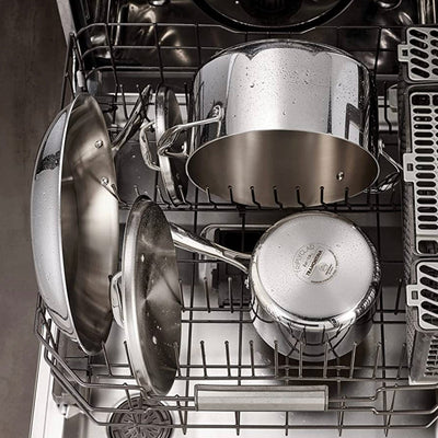 Tramontina 80116/249DS Gourmet Stainless Steel Induction-Ready Tri-Ply Clad 12-Piece Cookware Set, NSF-Certified, Made in Brazil!