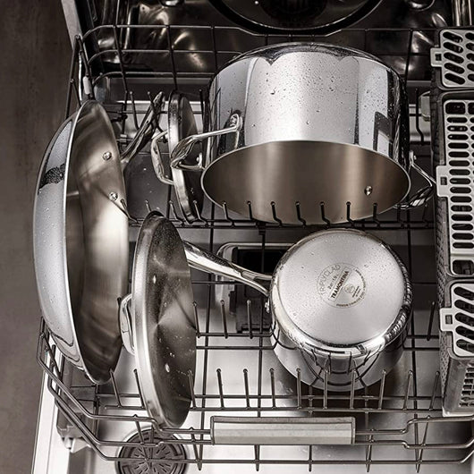 Tramontina 80116/249DS Gourmet Stainless Steel Induction-Ready Tri-Ply Clad 12-Piece Cookware Set, NSF-Certified, Made in Brazil!