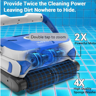 Ausono Automatic Pool Cleaner with Wall Climbing for Inground Swimming Pool- new in box