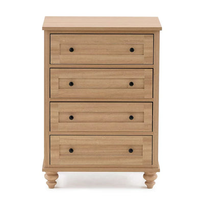 My Texas House Hillcrest Wood 4 Drawer Dresser Nightstand, Light Oak**New in box**