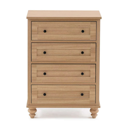 My Texas House Hillcrest Wood 4 Drawer Dresser Nightstand, Light Oak**New in box**