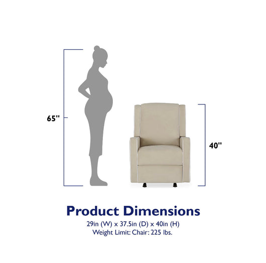 Baby Relax Robyn Rocker Recliner Beige Linen (new and assembled)