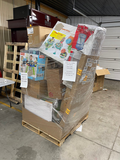 Jumbo huge liquidation pallet- over 7 ft tall ! Pallet number 4958