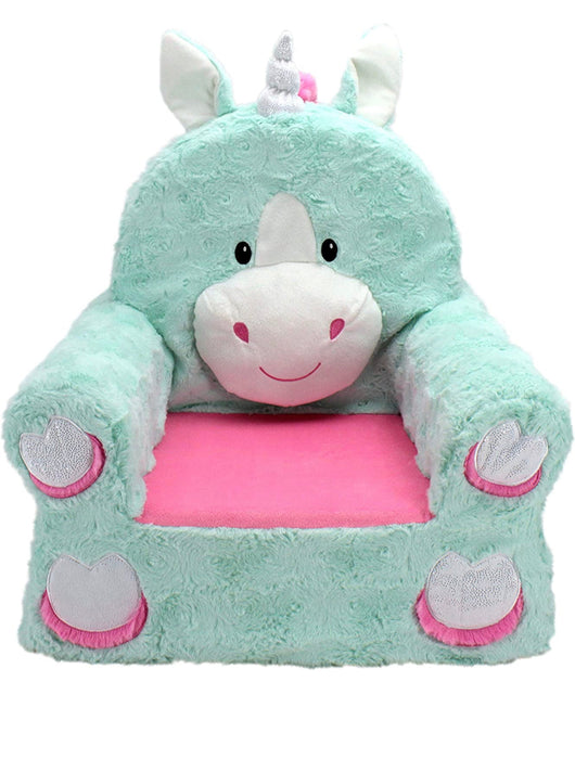 Animal Adventure - Sweet Seats - Teal Unicorn Children's Plush Chair- NEW IN BAG!!!