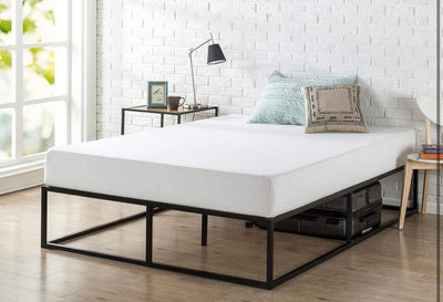 ZINUS Joseph Metal Platforma Bed Frame / Mattress Foundation / Wood Slat Support / No Box Spring Needed / Sturdy Steel Structure, Queen!  -Brand new in the box