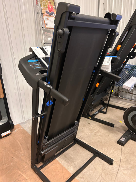 XTERRA Fitness TR Folding Treadmill! (NEW & ASSEMBLED - CRACKED PLASTIC - PHOTOS SHOWN) **You will need a truck or trailer to pick this item up!!!**