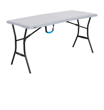 Lifetime 5-Foot Fold-In-Half and Outdoor Table, Gray, 60.3'' x 25.5'' x 29''- BRAND NEW OUT OF BOX!!!