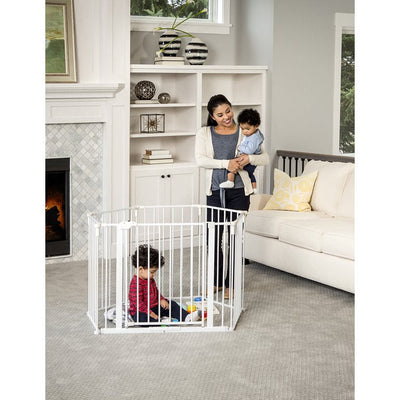 Regalo 6 Panel Super Wide Baby Gate and Play Yard, 2 in 1**New in Box**