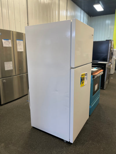 Whirlpool  18-cu ft Top-Freezer Refrigerator - White! -Brand new (Scratch & Dent) photos shown -AUTOMATICALLY 20% OFF AT CHECKOUT!!! (PRICE AFTER 20% = $439)