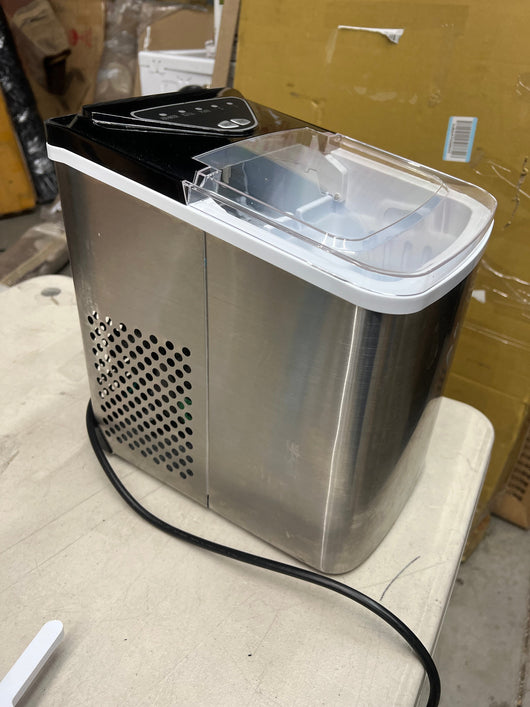Frigidaire Counter Top Maker, Produces 26 pounds Ice per Day, Stainless Steel, Stainless!! USED, TESTED WORKS GREAT!!