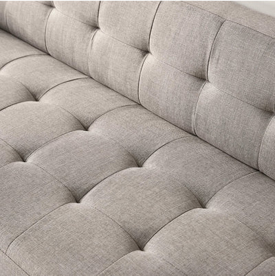 Zinus Woven Paths 73” Sofa, Oatmeal!! NEW AND ASSEMBLED!!