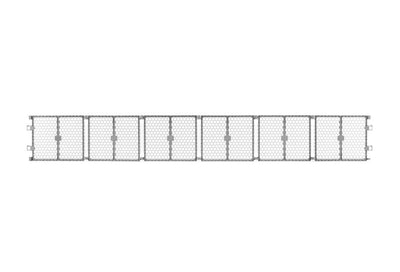 Carlson Pet Products 2 in 1 Dog Gate and Pen, Gray, 192"L x 2"W x 26"H- NEW IN BOX!!!