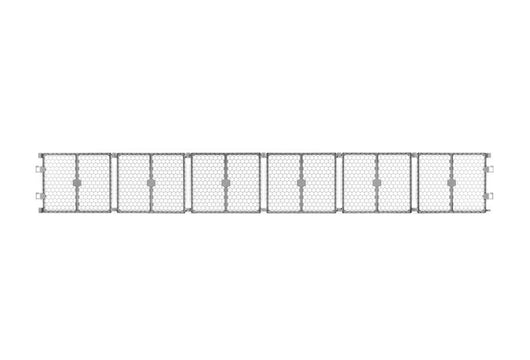Carlson Pet Products 2 in 1 Dog Gate and Pen, Gray, 192"L x 2"W x 26"H- NEW IN BOX!!!