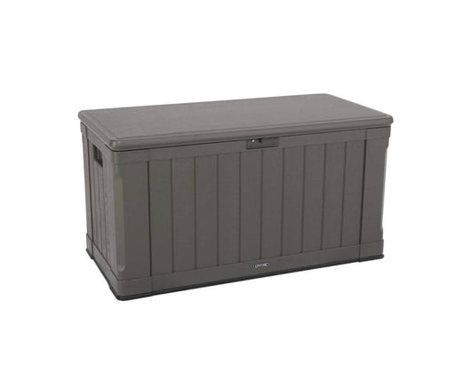 Lifetime Waterproof 116 Gallon Resin Deck Box, Dark Brown- NEW AND ASSEMBLED!!!