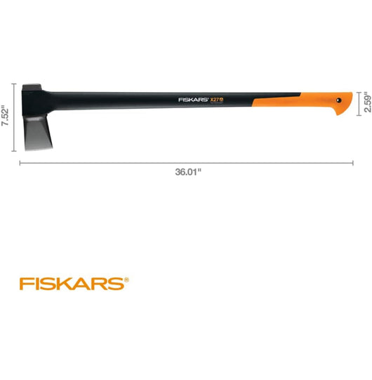 Fiskars 378841-1002 X27 Super Splitting Axe 36 Inch, 36-Inch, Black- NEW IN BOX!!!