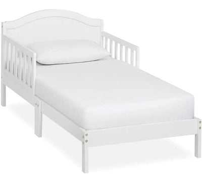 Dream On Me Sydney Toddler Bed in White, Greenguard Gold Certified, JPMA Certified, Low To Floor Design, Non-Toxic Finish, Safety Rails, Made Of Pinewood!! NEW IN BOX(MINOR SCRATCH FROM SHIPPING)!!
