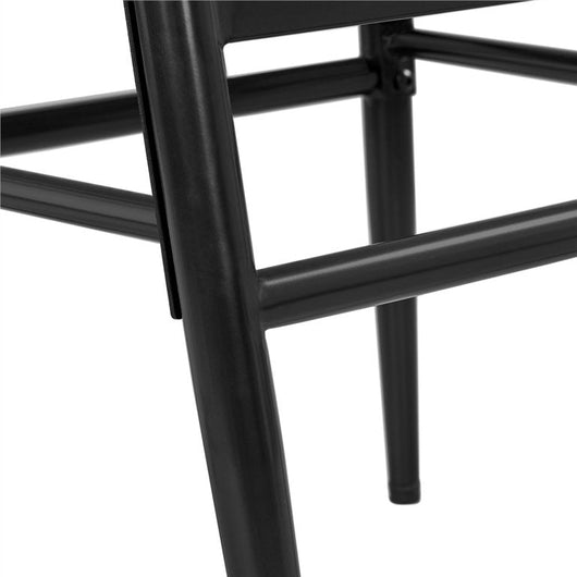 Yaheetech 2pcs Mid-Century Y-Shaped Arm Chair Dining Chair, Black**New in box**